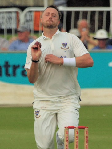 The pitch flattened out significantly during England's first innings.
