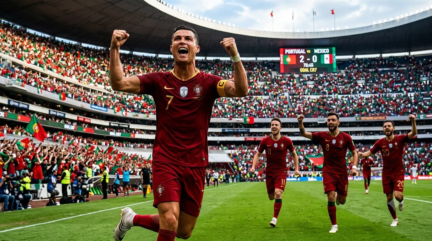 Cristiano Ronaldo Scores Twice as Portugal Deliver Dominant 5-0 Win Over Uzbekistan in World Cup 2026