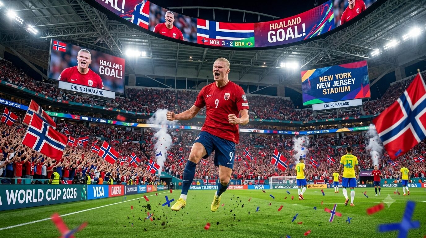 Brazil vs Norway 2026 World Cup Haaland Double Stuns Selecao