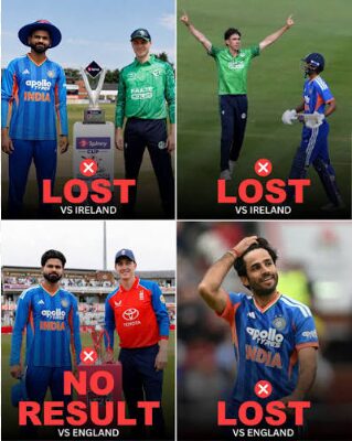 Ireland vs India T20 and England vs india T20