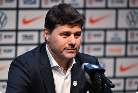 Mauricio Pochettino addresses the media