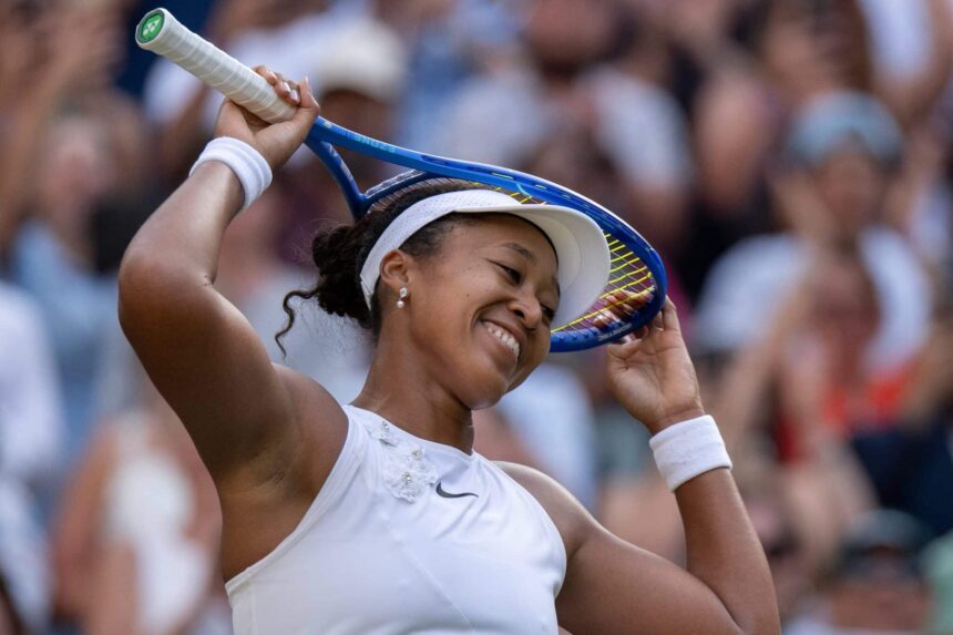 Naomi Osaka finds her rhythm on the grass courts of Wimbledon