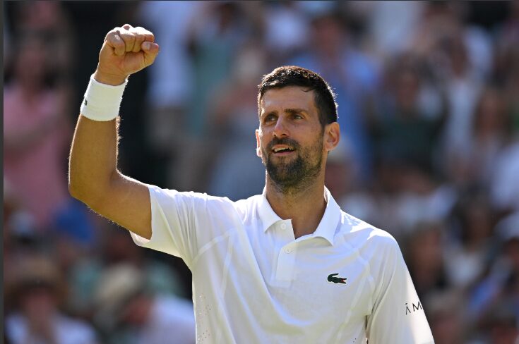 Novak Djokovic celebrates another historic milestone at the All England Club