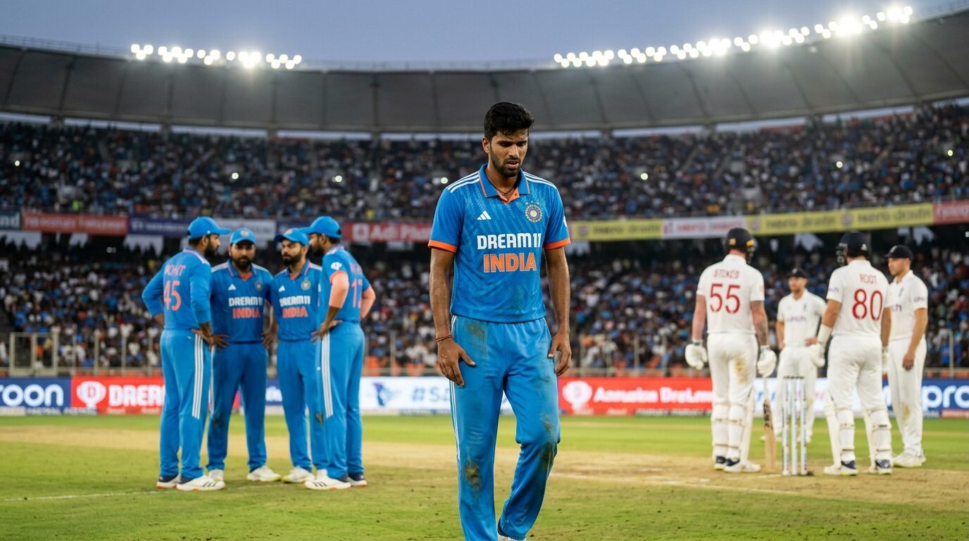Washington Sundar Injury India Suffers Major Blow Ahead of England ODI Series Decider