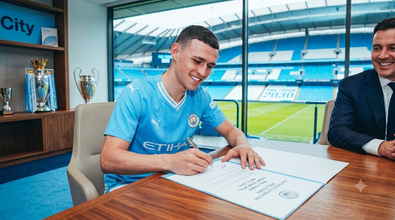 Phil Foden Contract Extension: Manchester City Secure Homegrown Star Until 2030
