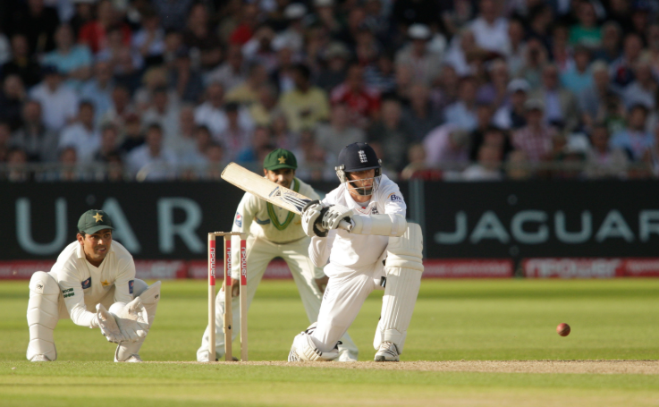 Action from the Test series between England and Pakistan.