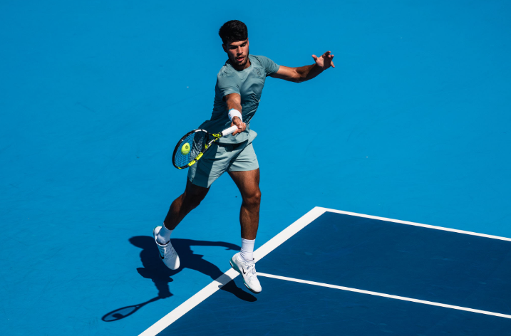 Alcaraz's forehand depth remains his primary offensive weapon