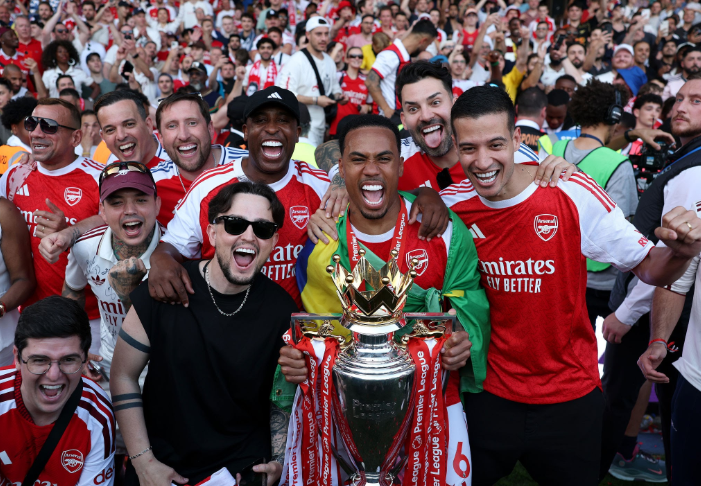 Arsenal title defense 2026/27. He is  backed to retain their Premier League crown.