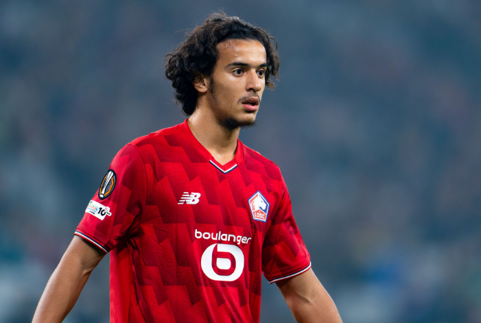 Ayyoub Bouaddi during his Lille tenure