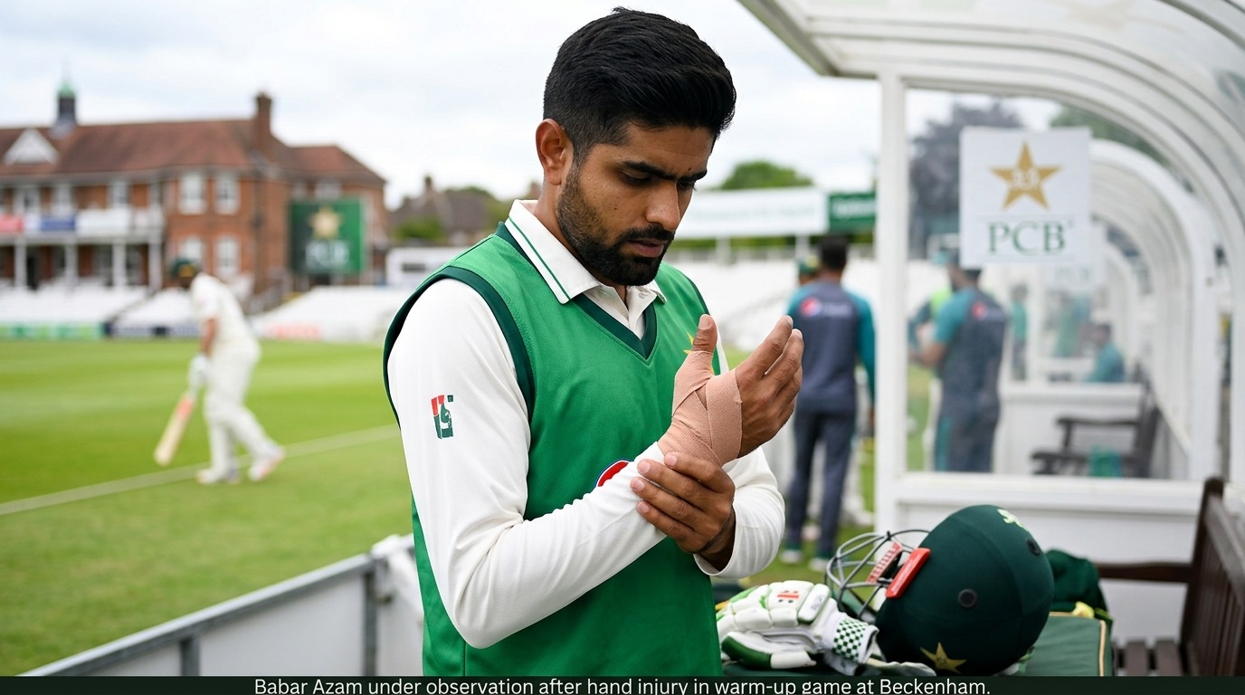 Babar Azam Hand Injury Rested Before Test Series