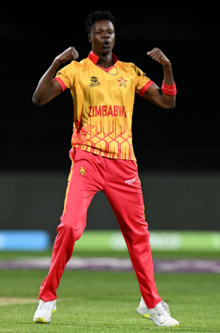 Blessing Muzarabani led Zimbabwe's pace attack.