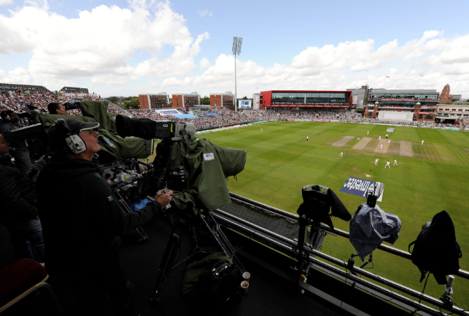 Broadcast operations during the Lord's Test match.