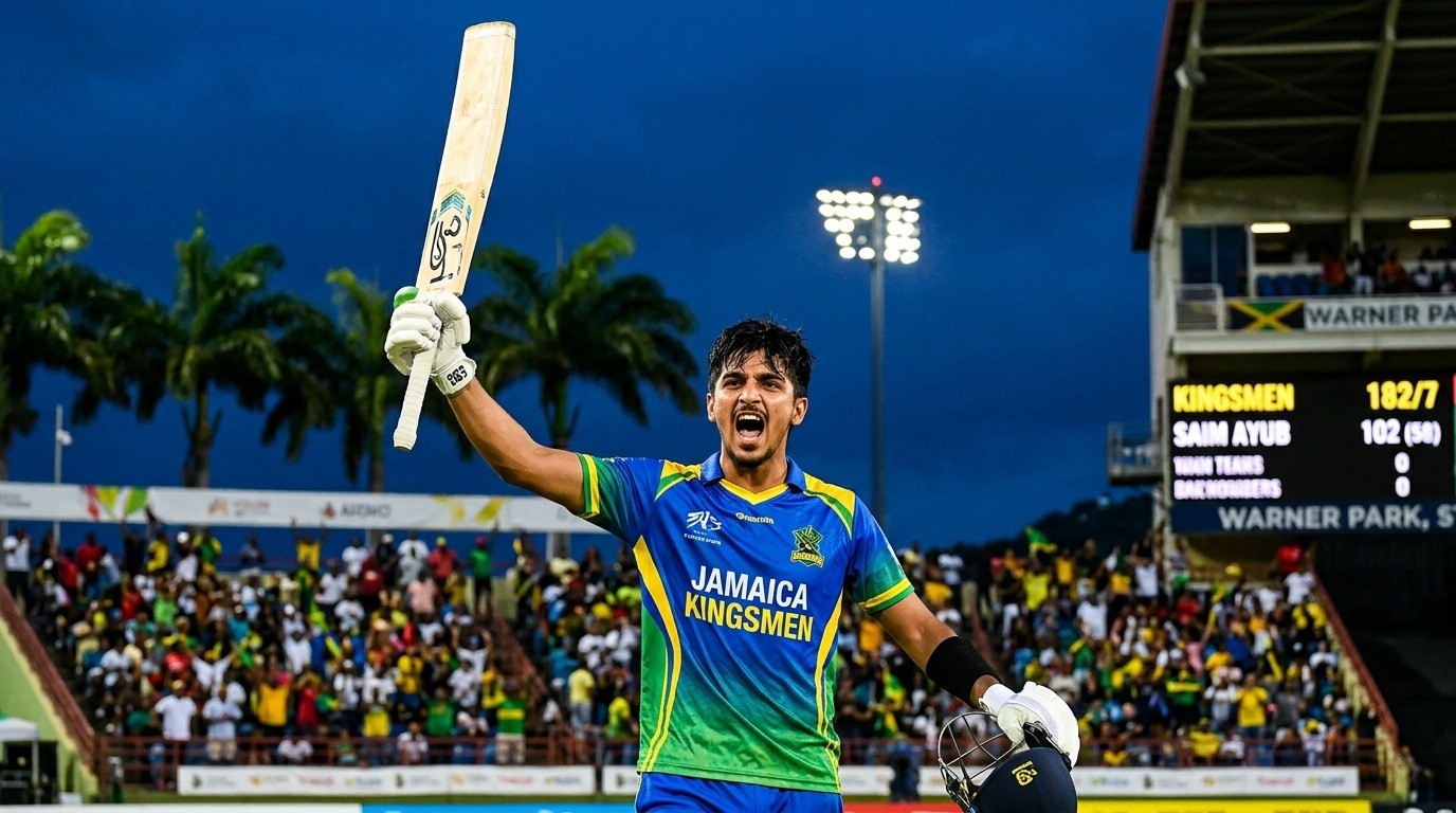 CPL 2026 Saim Ayub Century 102 Leads Kingsmen Victory