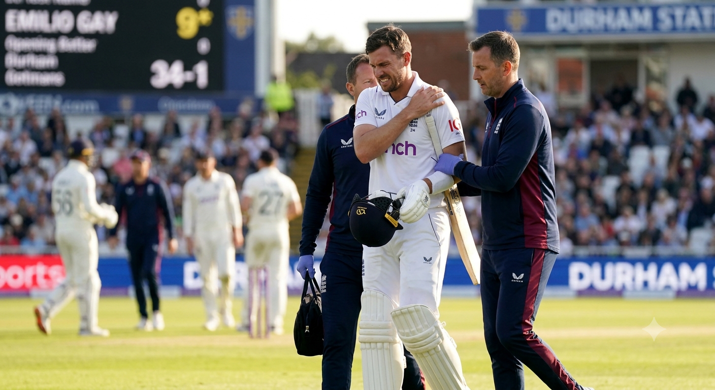 Emilio Gay Injury Update England Suffer Major Top-Order Scare Ahead of Pakistan Test Series