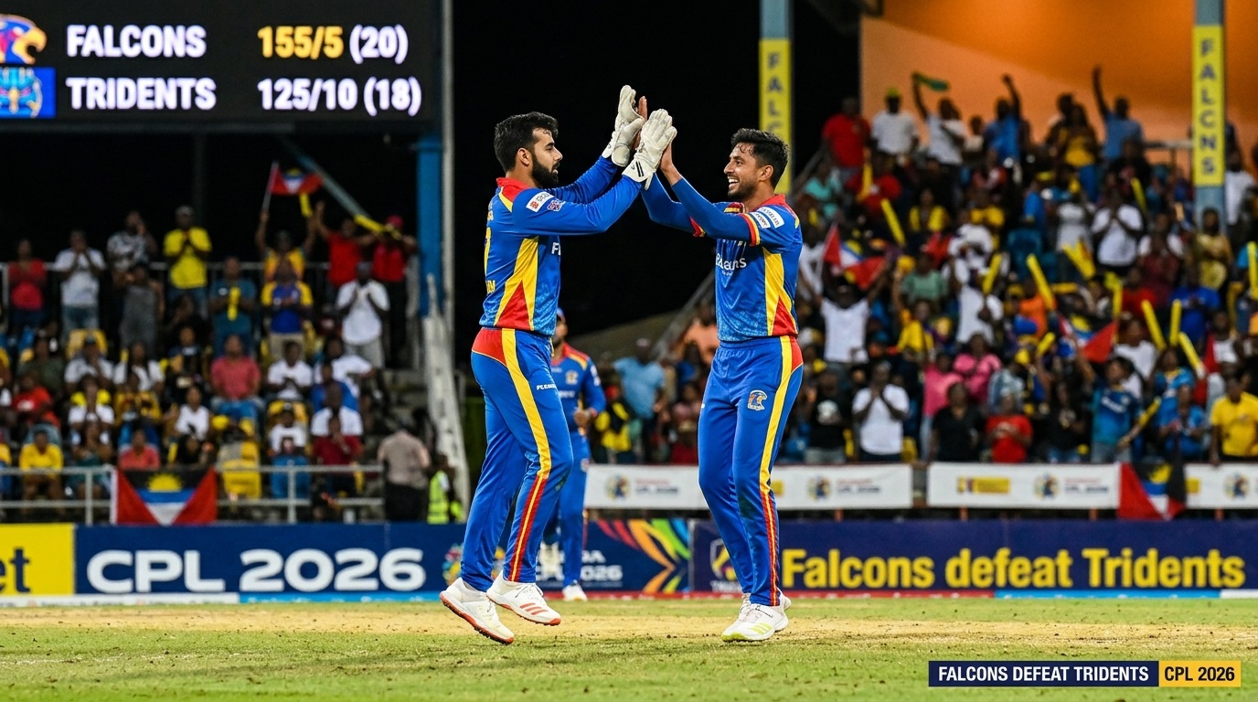 Falcons defeat Tridents CPL 2026