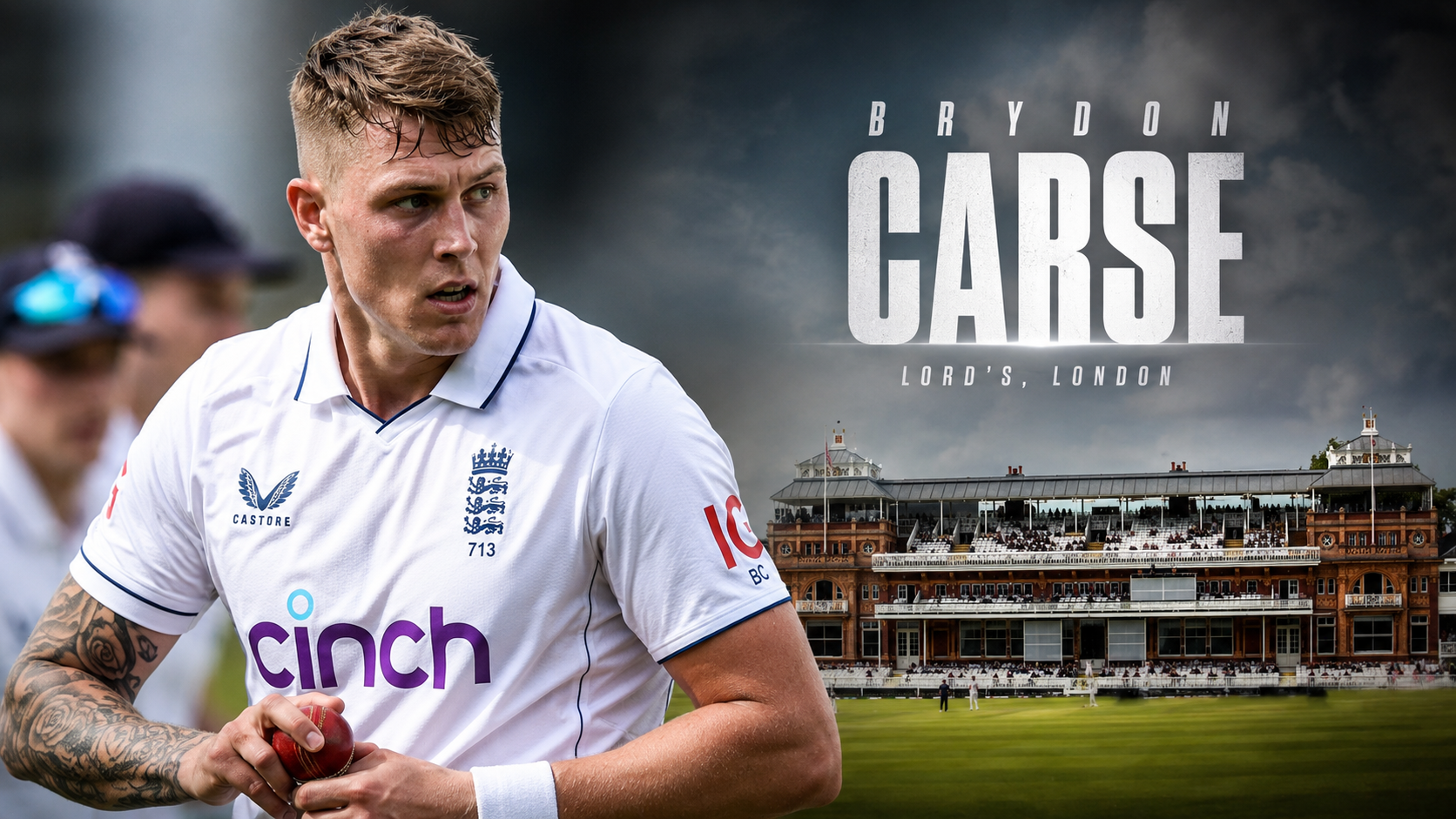 Fast bowler Brydon Carse removed from the Brydon Carse England squad facing Pakistan.