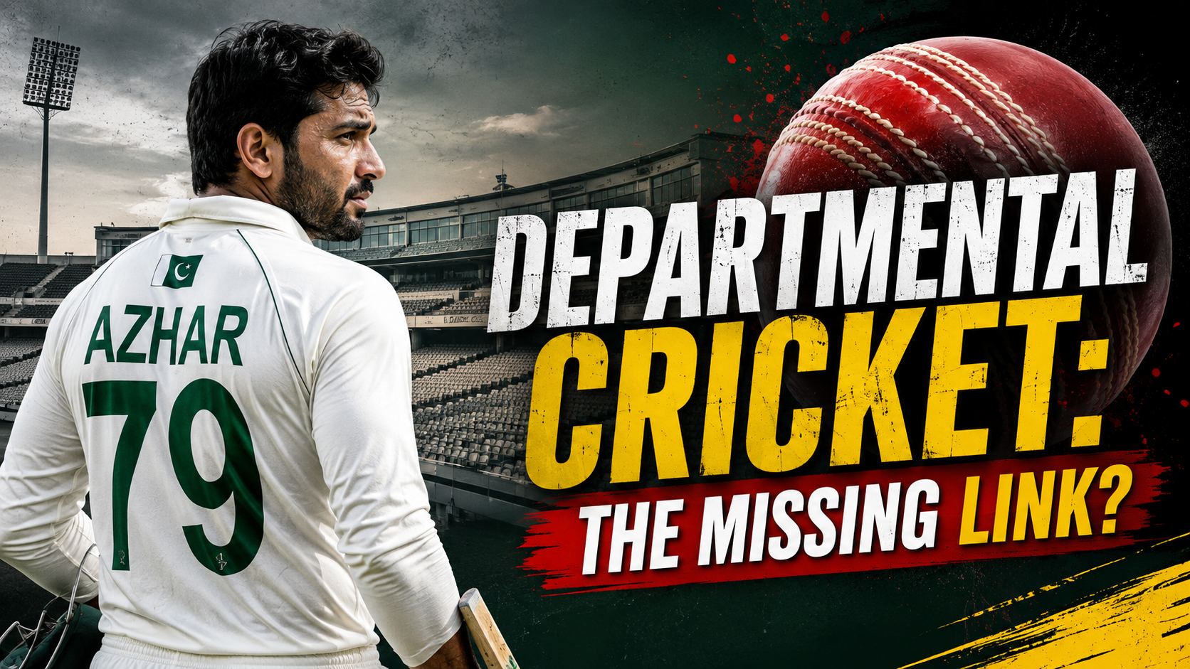 Former Pakistan captain Azhar Ali discussing how the departmental cricket shutdown impacted Pakistan Test cricket.