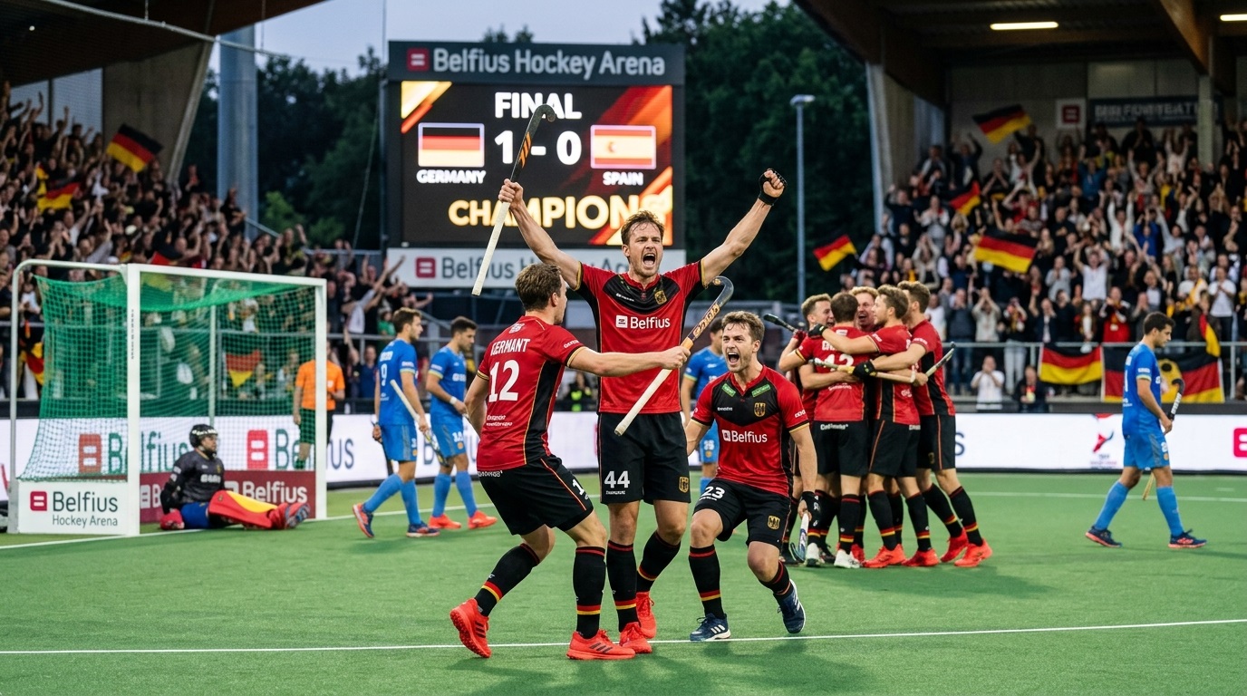 Germany defeated Spain 1-0 in the Men's Hockey World Cup final.