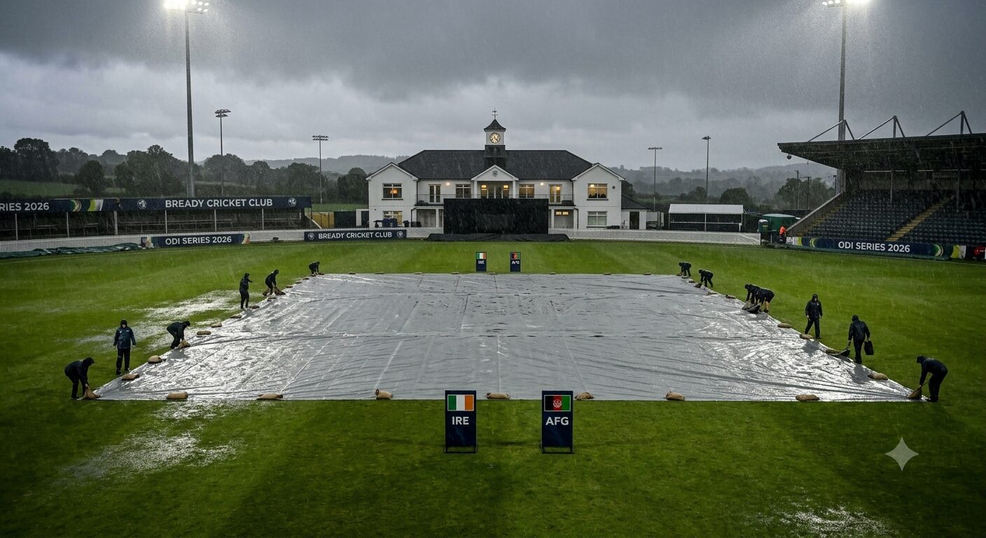 Ireland vs Afghanistan 1st ODI Abandoned Due to Rain Crucial World Cup Qualification Implications