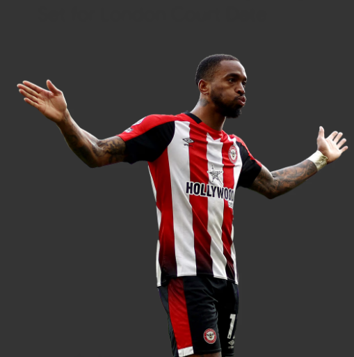 Ivan Toney during a football match