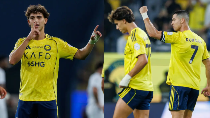 João Félix Al Nassr created the decisive space down the flank leading to Al Nassr's second goal.
