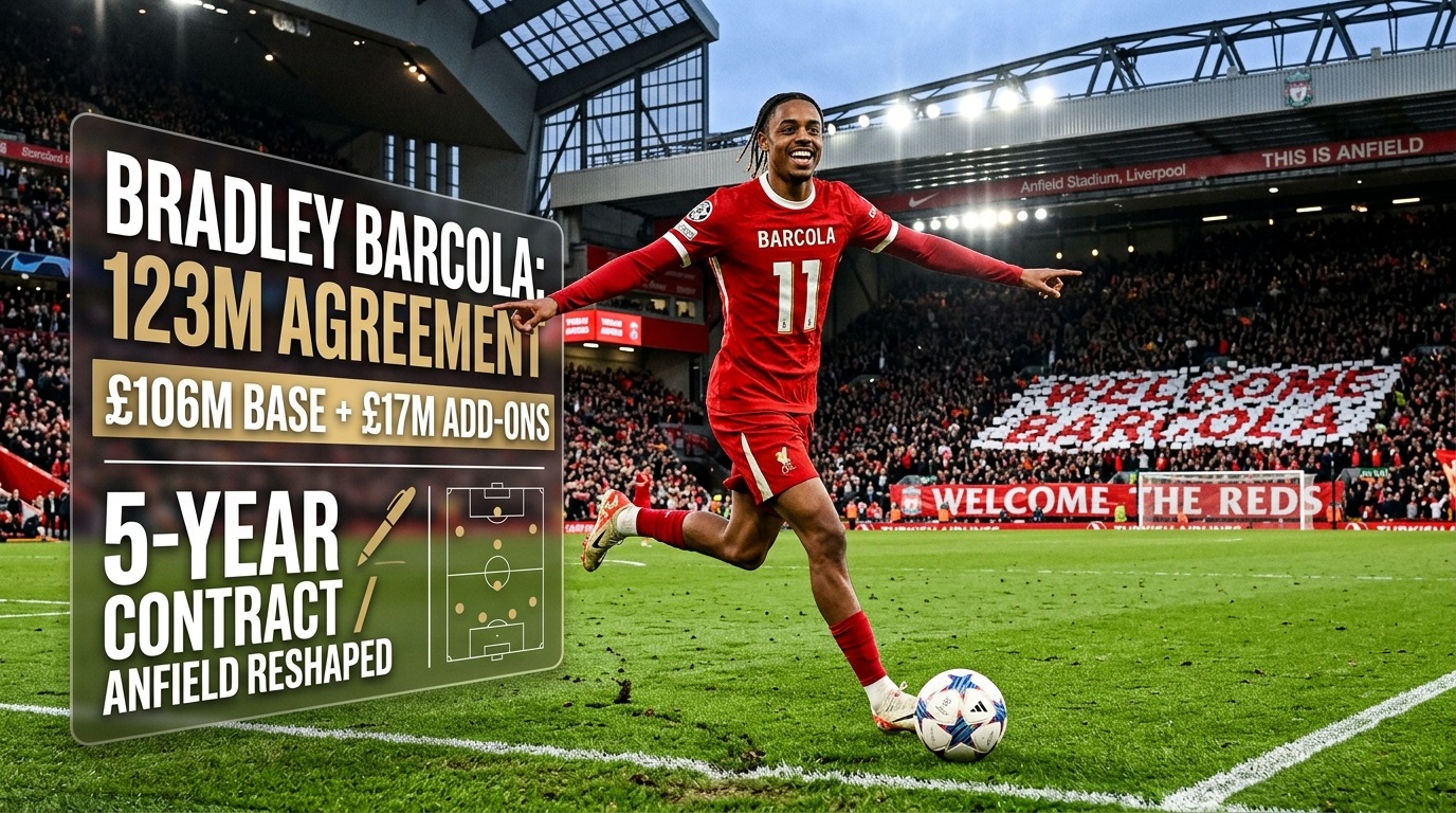 Liverpool sign Bradley Barcola