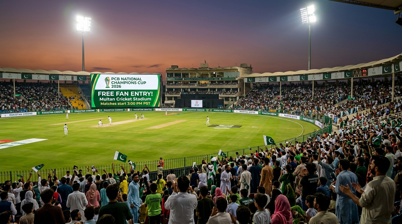 PCB National Champions Cup 2026 Free Fan Entry, Full Squads, Schedule & Strategic Significance