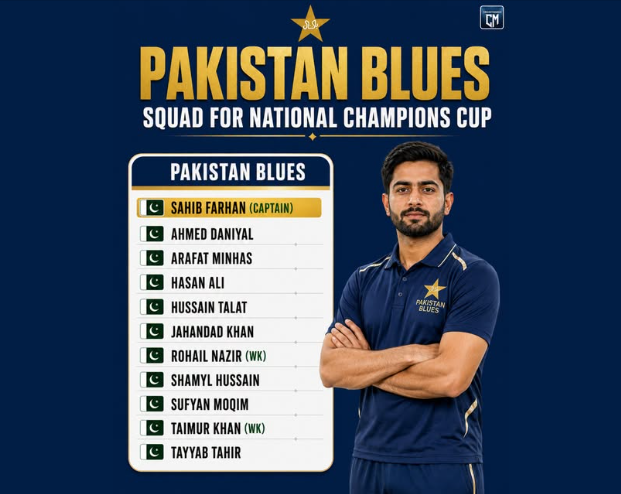 Pakistan Blues Sahib Farhan Captain