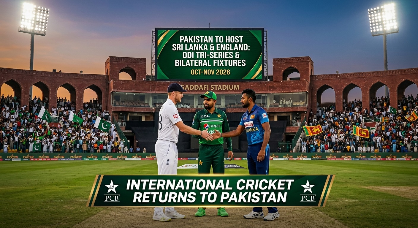 Pakistan Host Sri Lanka England Tri-Series