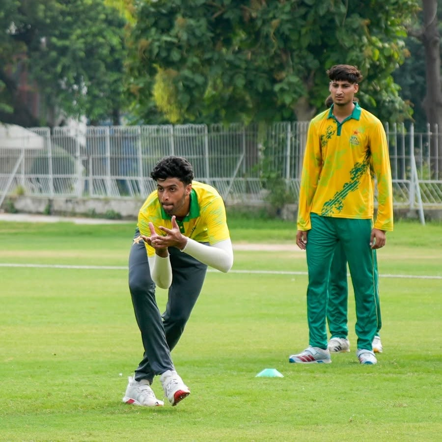 Pakistan U19 Cricket team training at Lahore NCA.