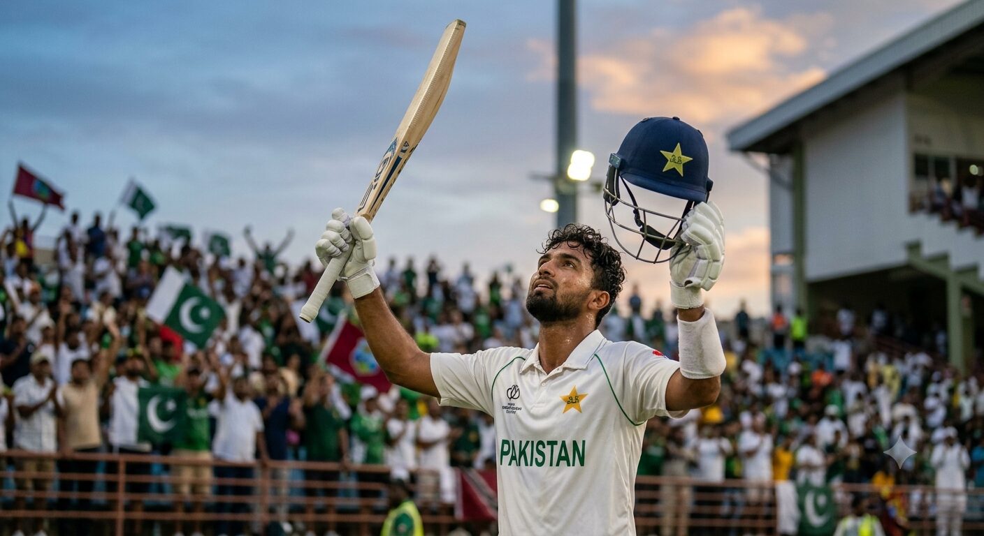 Pakistan vs West Indies 2nd Test Abdullah Shafique Leads Fightback Despite Morning Collapse