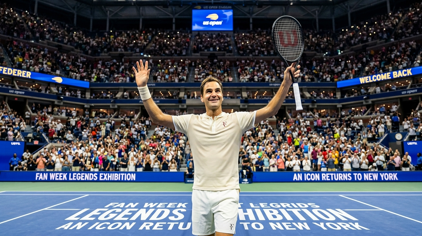 Roger Federer US Open Return