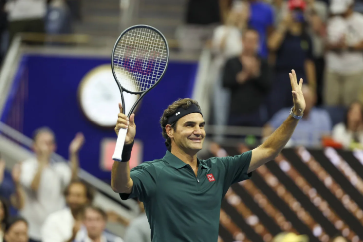 Roger Federer returns to Arthur Ashe Stadium for US Open Fan Week.