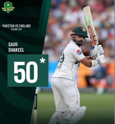 Saud Shakeel exhibited supreme grit during his 97-run knock under intense pressure
