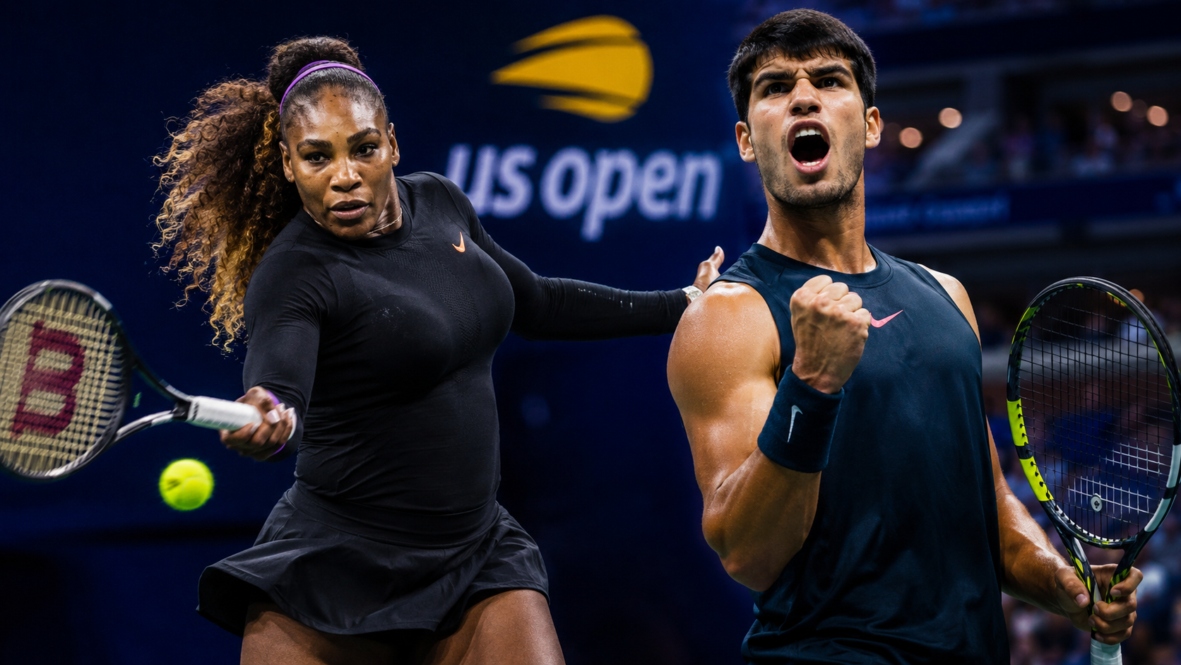 Serena Williams Carlos Alcaraz US Open mixed doubles