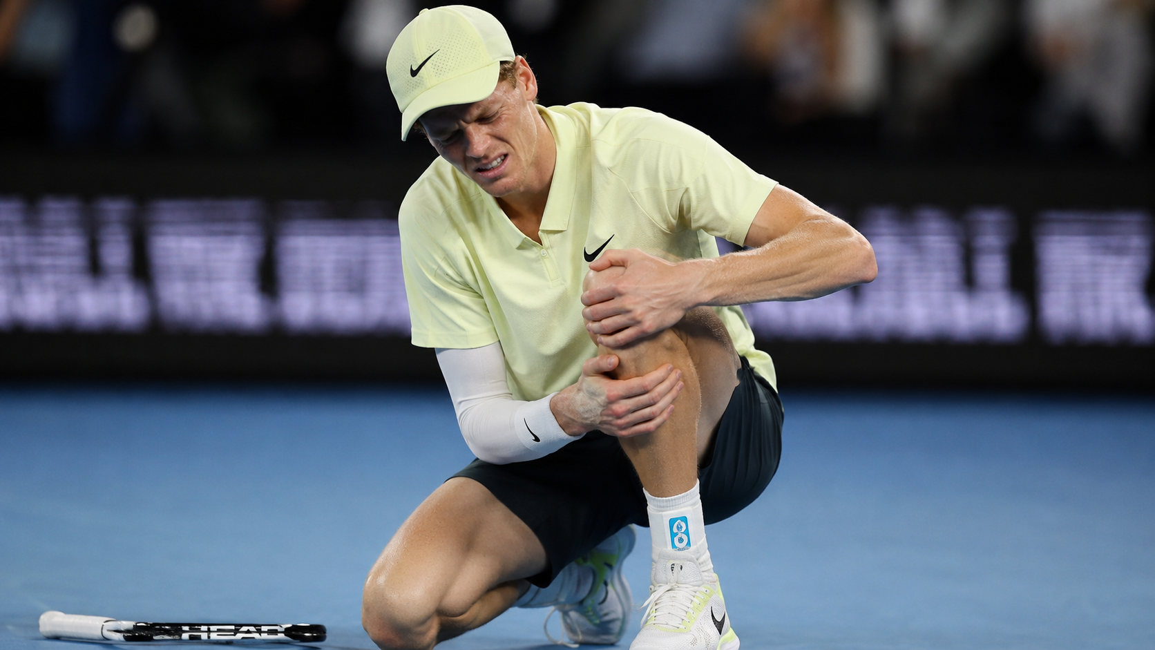 Sinner withdraws from US Open following a right knee injury sustained during hard-court practice sessions.