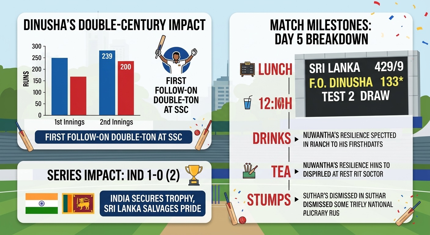 Sonal Dinusha Sri Lanka Test Draw Highlights 2nd Match