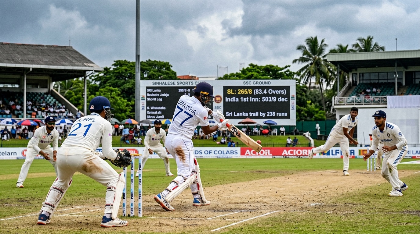 Sri Lanka Trail India by 238 Runs in Second Test