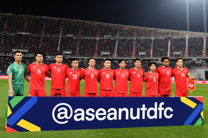 Vietnam starting XI at Rajamangala Stadium.