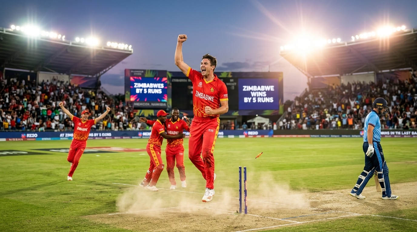 5 Runs Win in Zimbabwe vs Namibia T20 Thriller