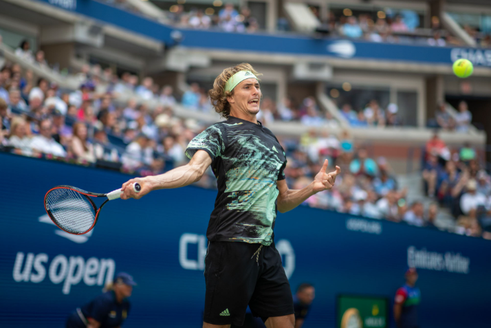 Alexander Zverev baseline stroke mechanics during his third-round victory.