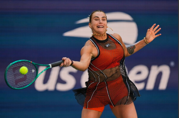 Aryna Sabalenka battling back at Flushing Meadows.