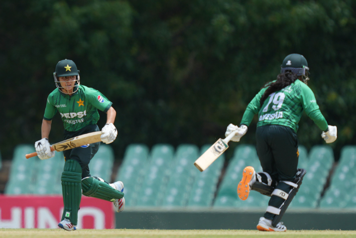 Ayesha Zafar during a national T20 fixture.