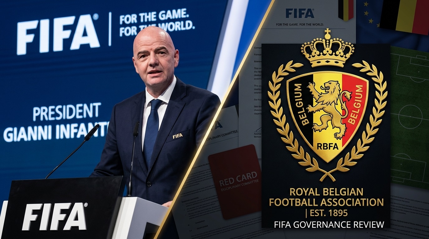 Belgium Infantino Balogun red card case 1 key governance split