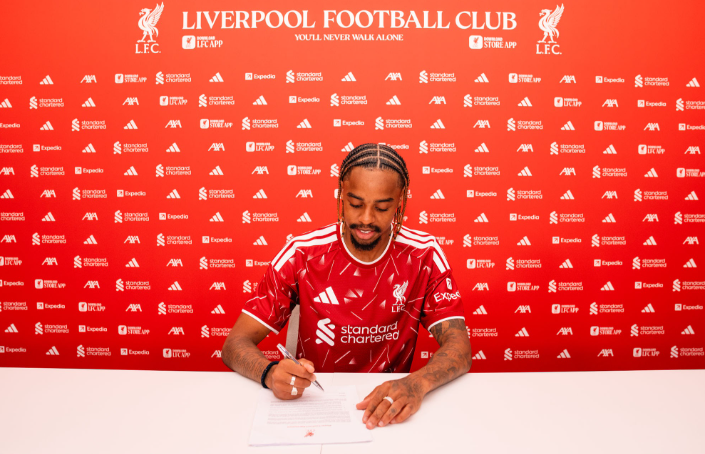 Bradley Barcola completed a high-value summer move to Liverpool