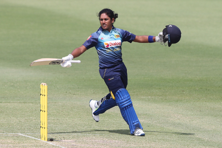 Chamari Athapaththu fought hard with 36 off 32 balls before falling to India's spin trap.