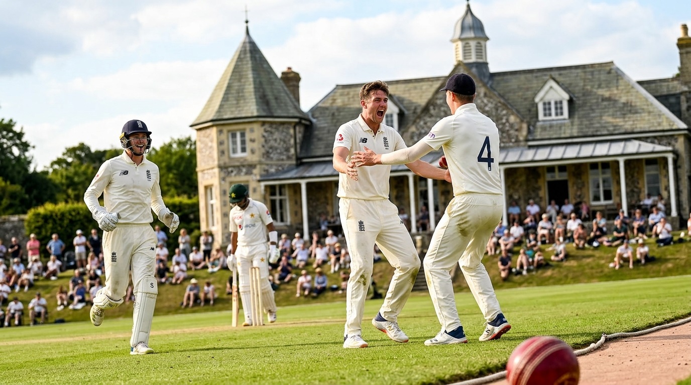 England U19 beat Pakistan U19 10 runs in a thrill at Arundel.