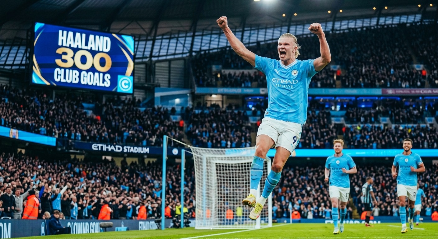 Erling Haaland 300th Goal Secures 1-0 Victory for Man City