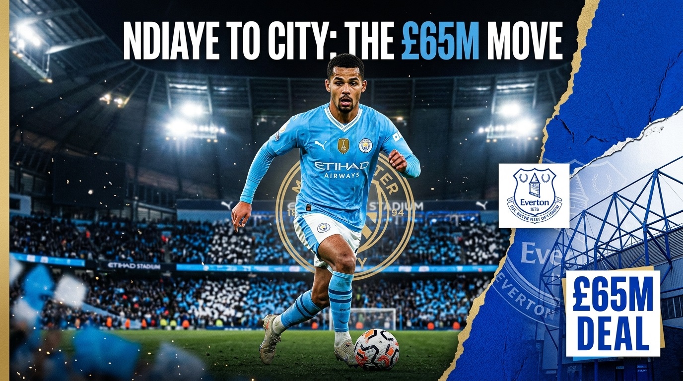 Iliman Ndiaye Manchester City Sign 1 Everton Star in £65m Deal