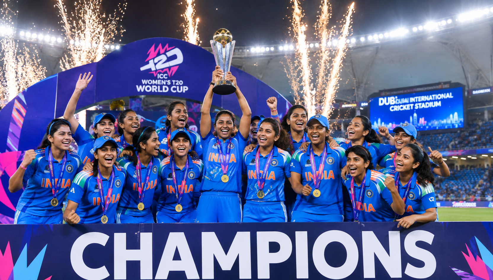 India defeats Sri Lanka by 72 runs in the Women's Asia T20 Cup 2026 final.